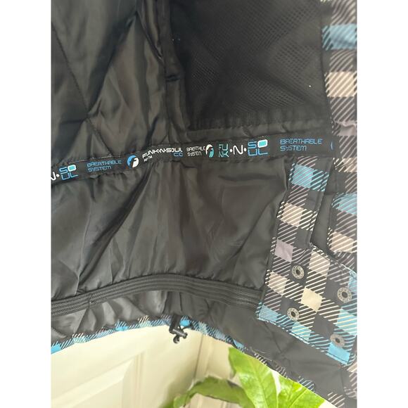 Funk ‘N’ Soul Women’s Ski Snowboard Plaid Jacket Sz. Small - Picture 8 of 15